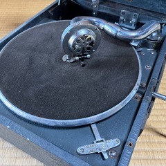【動作確認済】蓄音機　  Columbia  Model#203 レトロ　LPレコード・替針付き　ポータブルの画像