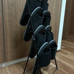 スリッパラック、スリッパ4セットの画像