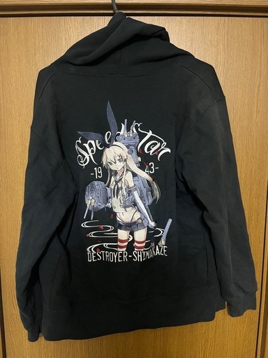 希少？ 艦これ 島風 パーカー Mサイズ 刺繍 二次元 コスパ COSPA 艦隊これくしょん 駆逐艦 しまかぜ メンズ レディース