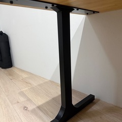 【3/31までお引取限定!!】KANADEMONO THE TABLE 140×70 無垢調デスク ナチュラル×黒脚　 カナデモノ  の画像