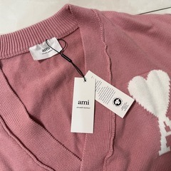 アミパリス  ピンク　カーディガン　Sの画像