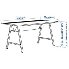 IKEA　UTESPELARE　ゲーミングデスクの画像