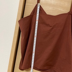 体型カバー　ビスチェ　キャミソール　LL  ブラウンの画像