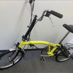 【英国】BROMPTON ブロンプトン　折りたたみ自転車 イエローの画像