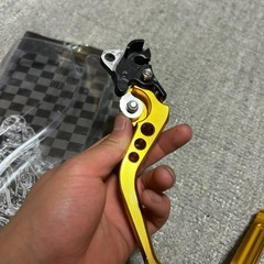 金ブレーキレバーの画像