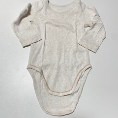 80  長袖ロンパース 肌着　インナー　ベビー服の画像