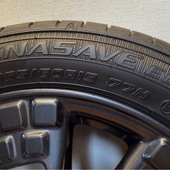 新型デリカミニ165/60/15　4本純正アルミホイールタイヤ15インチセットの画像