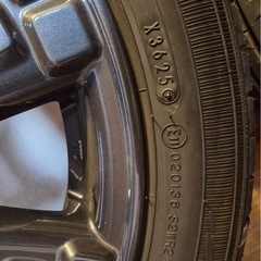 新型デリカミニ165/60/15　4本純正アルミホイールタイヤ15インチセットの画像