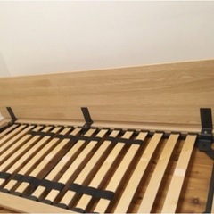 無印良品 【廃盤】ベッド ➕マットレス　オークの画像