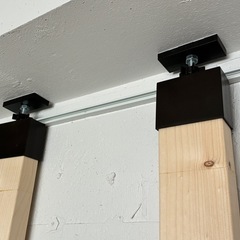 テレビ　壁掛け 2×4材とラブリコ付の画像