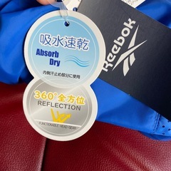 新品　Reebok リーボック 吸水速乾 360°全方位 REFLECTION ランニングキャップ　ブルーの画像
