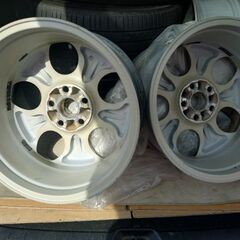 🔶アルミホイール17インチ！とサマータイヤ225.55.17..バリ山の画像