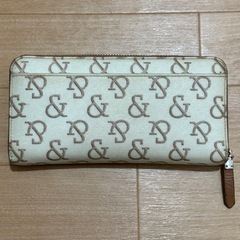 PINKY&DIANNE ロゴ入り長財布 ベージュの画像