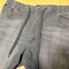【新品未使用】 メンズ デニムパンツ ブラックの画像
