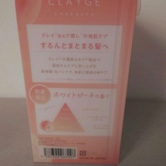 CLAYGEシャンプー＆トリートメントホワイトピーチの香りお試し３包付き最安値の画像