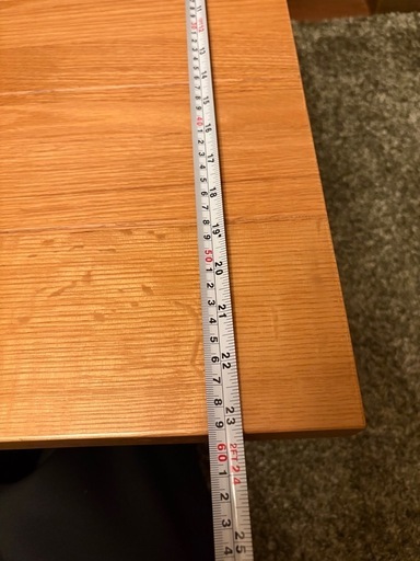無垢材オーク5枚板 ローテーブル