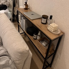 【早い者勝ち】2段収納　サイドテーブル コンソールテーブル ベッド横 ソファ横◎
の画像