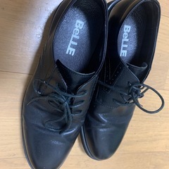激安！レディース革靴 24.0cm ブラック 早い者勝ちの画像