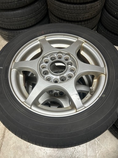売れました 155/65r13 夏タイヤ アルミホイール