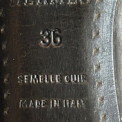 HERMES（エルメス）のレザーパンプス　ヒールローファー　36 23cmの画像