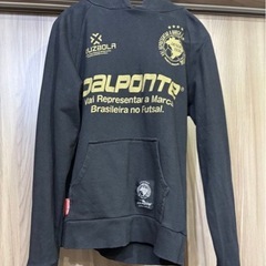 DALPONTE フットサル スウェットパーカー　上下 ブラックの画像