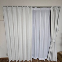 美品☆カーテン レースセットの画像