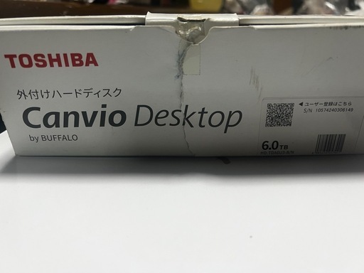 東芝　外付けハードディスク6TB