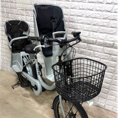 美品🌸室内保管🌈バッテリー最高レベル🌼ブリヂストンビッケ2⚪️子供乗せ電動自転車ブルーグレー1の画像