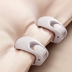 ベッドシーツ用固定具、シェルクリップ型の画像