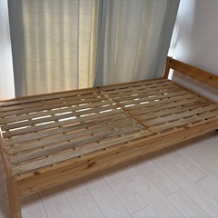 シングルベッド　無印/分解可能の画像