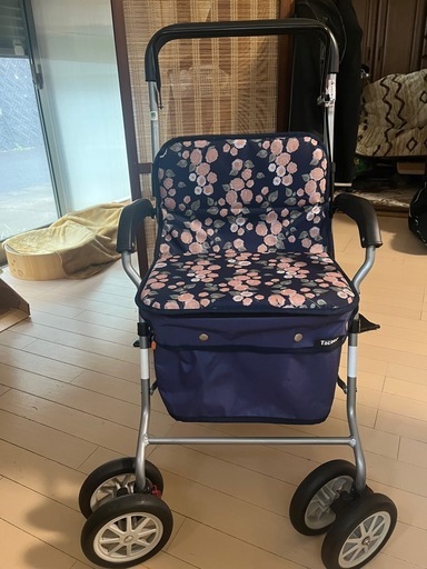 【美品】シルバーカー エヴォーク 花柄（幸和製作所）