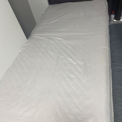 洗濯機・電子レンジ・冷蔵庫・シングルベッド・ローテーブルの画像