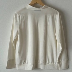 GALLORIA ボウタイブラウス 長袖 オフホワイト リボンブラウスの画像