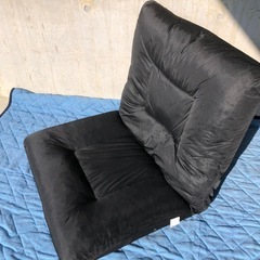 座椅子　リクライニング グレー　ドウシシャ製　無料の画像