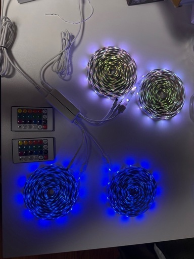 【未使用に近い】Lepro LEDテープライト 20m × 2セット (合計40m) 音楽同期 Amazon.co.jp: Lepro SE1 AI ledテープライト 5m AI照明デザイナー 