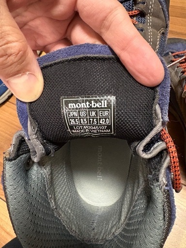 mont-bell 登山靴 26.5cm ネイビー
