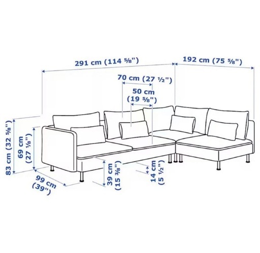 IKEA ソーデルハムン　ソファ