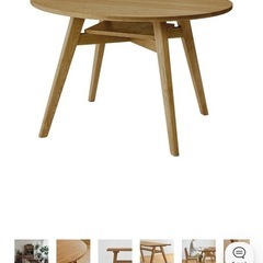 unico ダイニングテーブル&チェア2脚、お譲りします！の画像