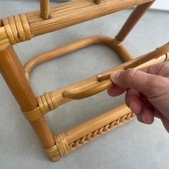 ラタン アーチ型スリッパラックの画像