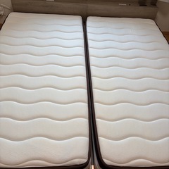 決定しました　ラシク　シングルベッド　マットレス付２点の画像