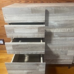 【美品】LOWYA サイドボード（120cm）大容量収納 ナチュラル系の画像