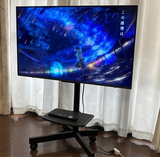 TCL テレビ 43インチ GoogleTV 4K 43C636 2022年製43V型スタンド付き 