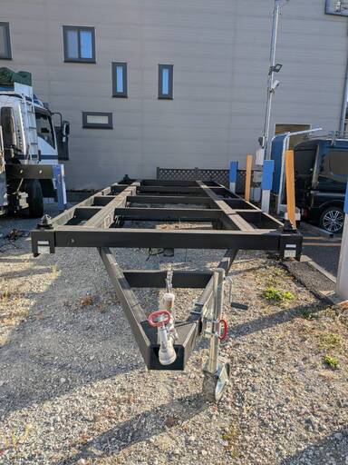 【新品・未使用品】トレーラーハウス　20ft　シャーシ+コンテナハウス　DIY自由建築セット