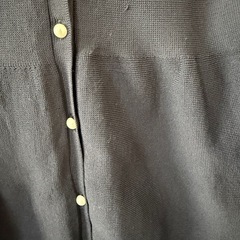 ペプラム風ニットベスト紺色　3Lの画像