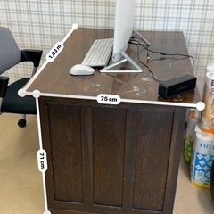 【決まりました】木製PCデスクの画像