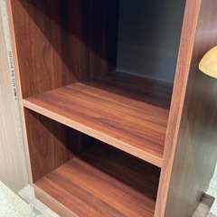 リユースマン倉敷、2段ラック、赤茶、収納、棚の画像