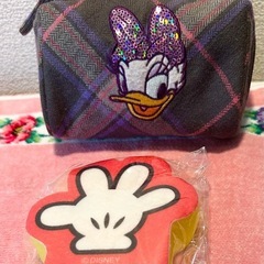 デイジーポーチ布製　スポンジおまけ付きの画像