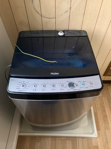 ハイアール Haier 全自動電気洗濯機　洗濯機　5.5kg JW-XP2C55F シルバー　2023年製 一人暮らし