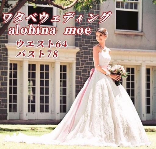 ワタベウェディング alohina moe AH-0014♡Aライン