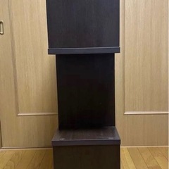 ②ニトリ　シェルフ　オープンシェルフ　オープンラック　ブラウンの画像